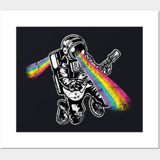 Space Astronaut Rainbow Posters and Art